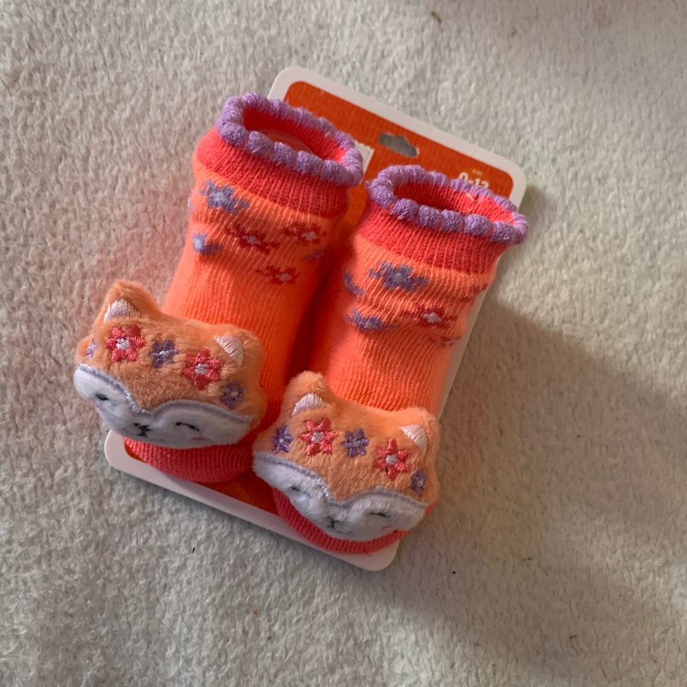 pink fox socks